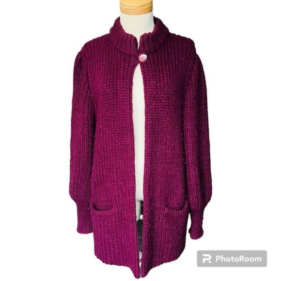 Women’s Oversized Open Front Ballon sleeve Cardigan . Size 2X - Picture 1 of 8